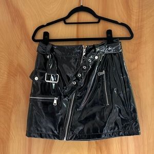 Vinyl Mini Skirt